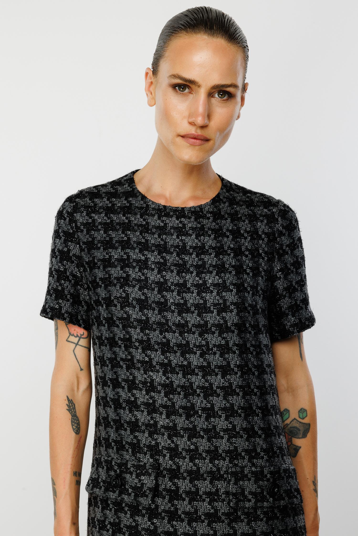 O Yaka Kazayağı Elbise