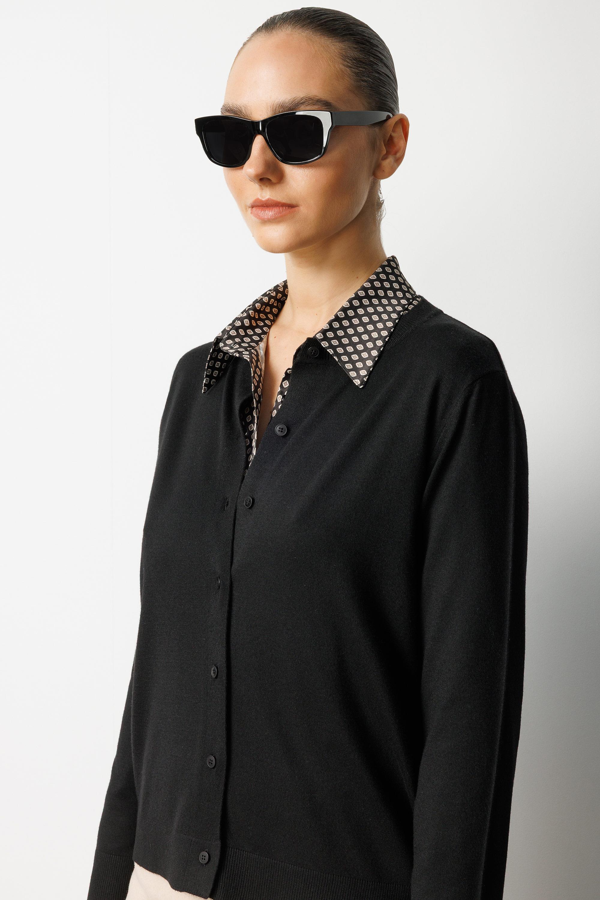 O Yaka Uzun Kol Hırka