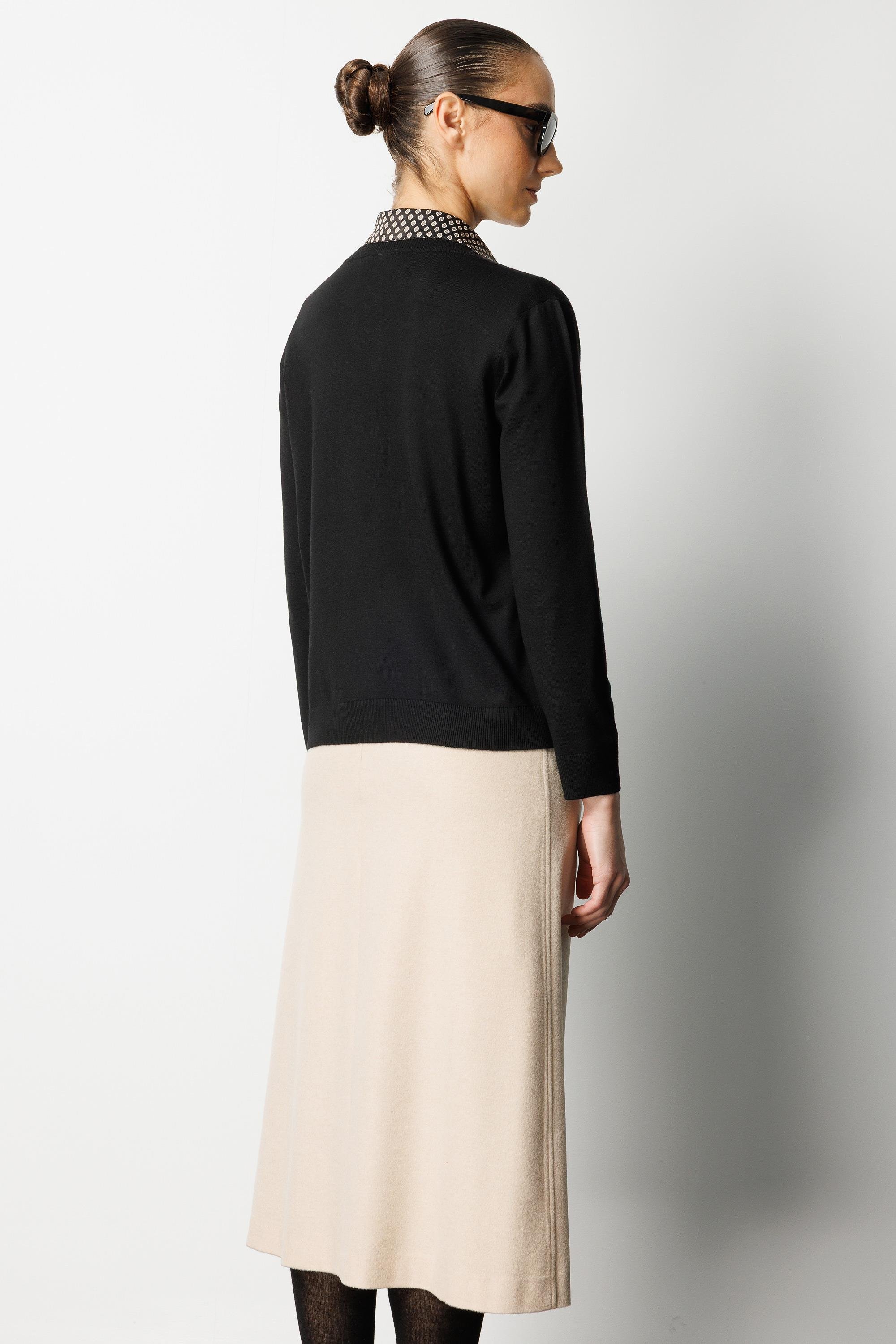 O Yaka Uzun Kol Hırka