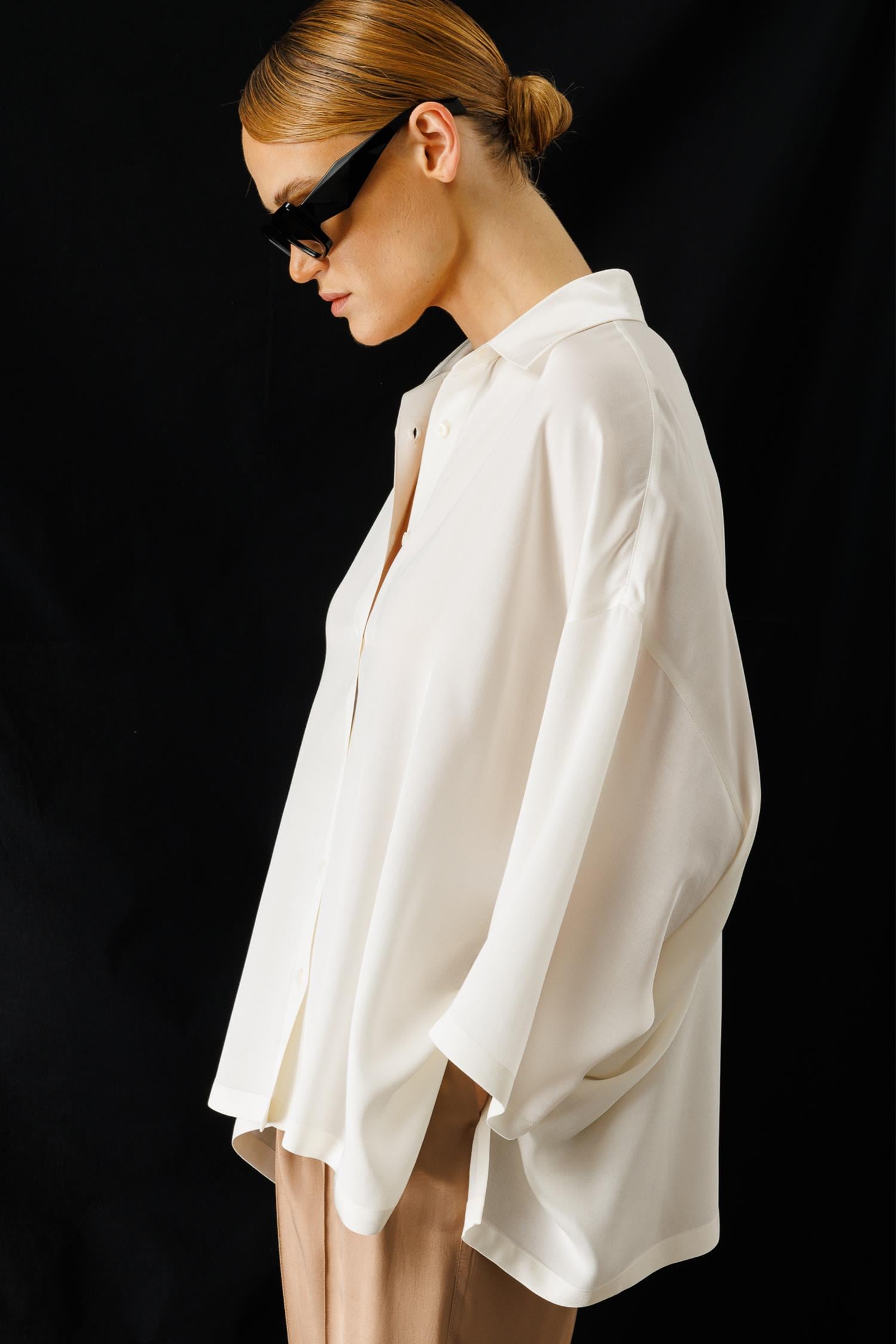 Oversize Düşük Kol Bluz