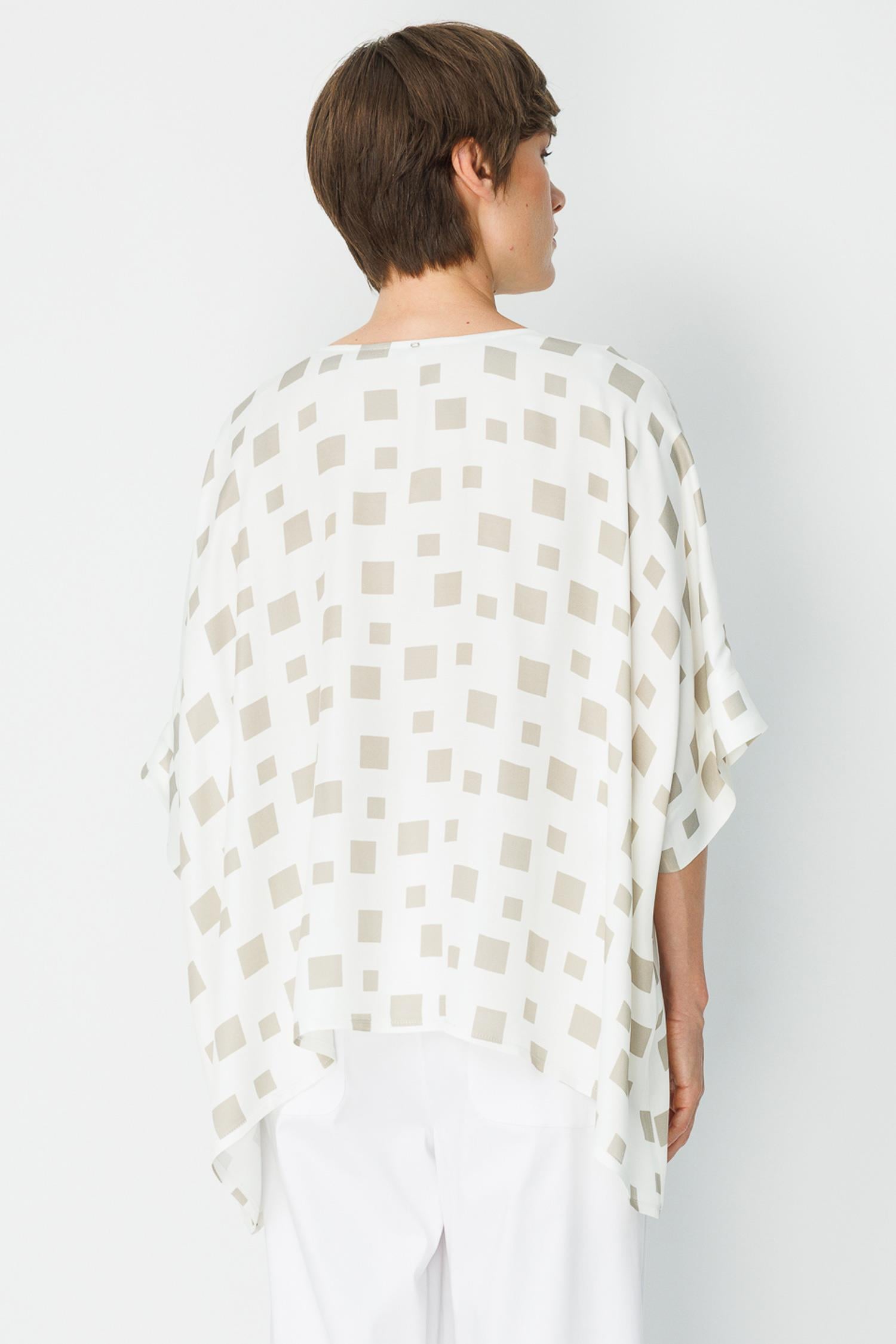 Oversize Kayık Yaka Bluz