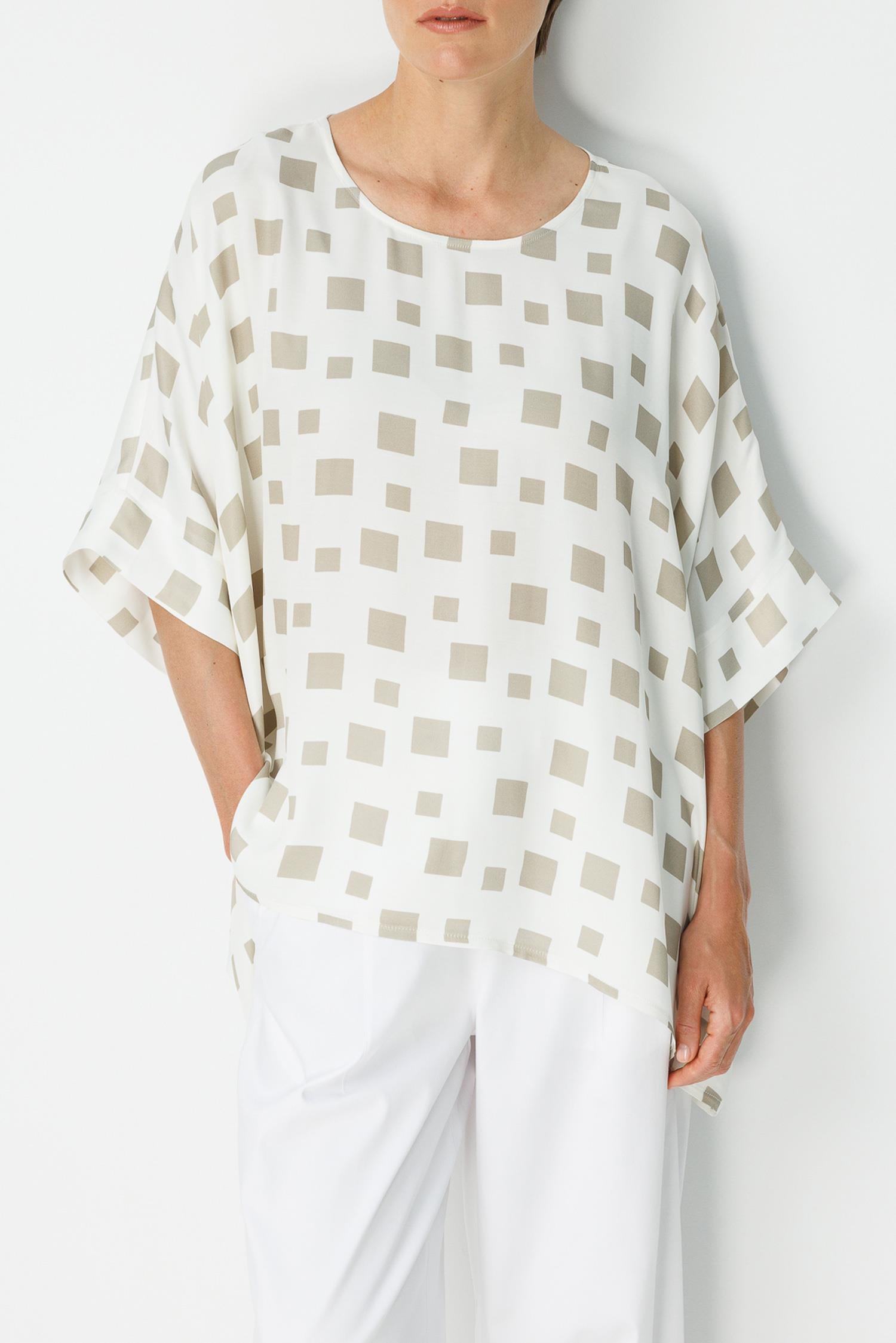 Oversize Kayık Yaka Bluz