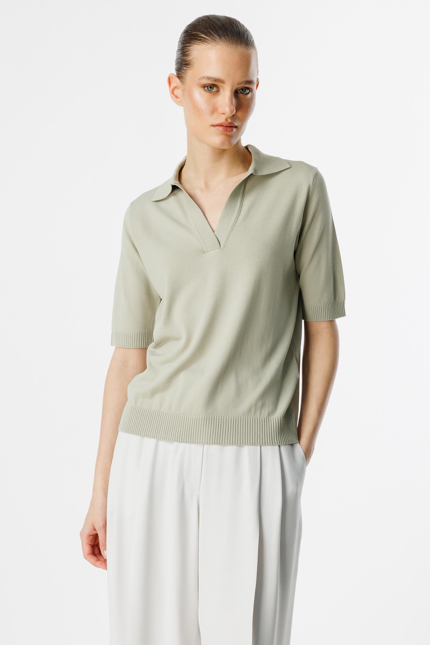 Polo Yaka Yarım Kol Triko