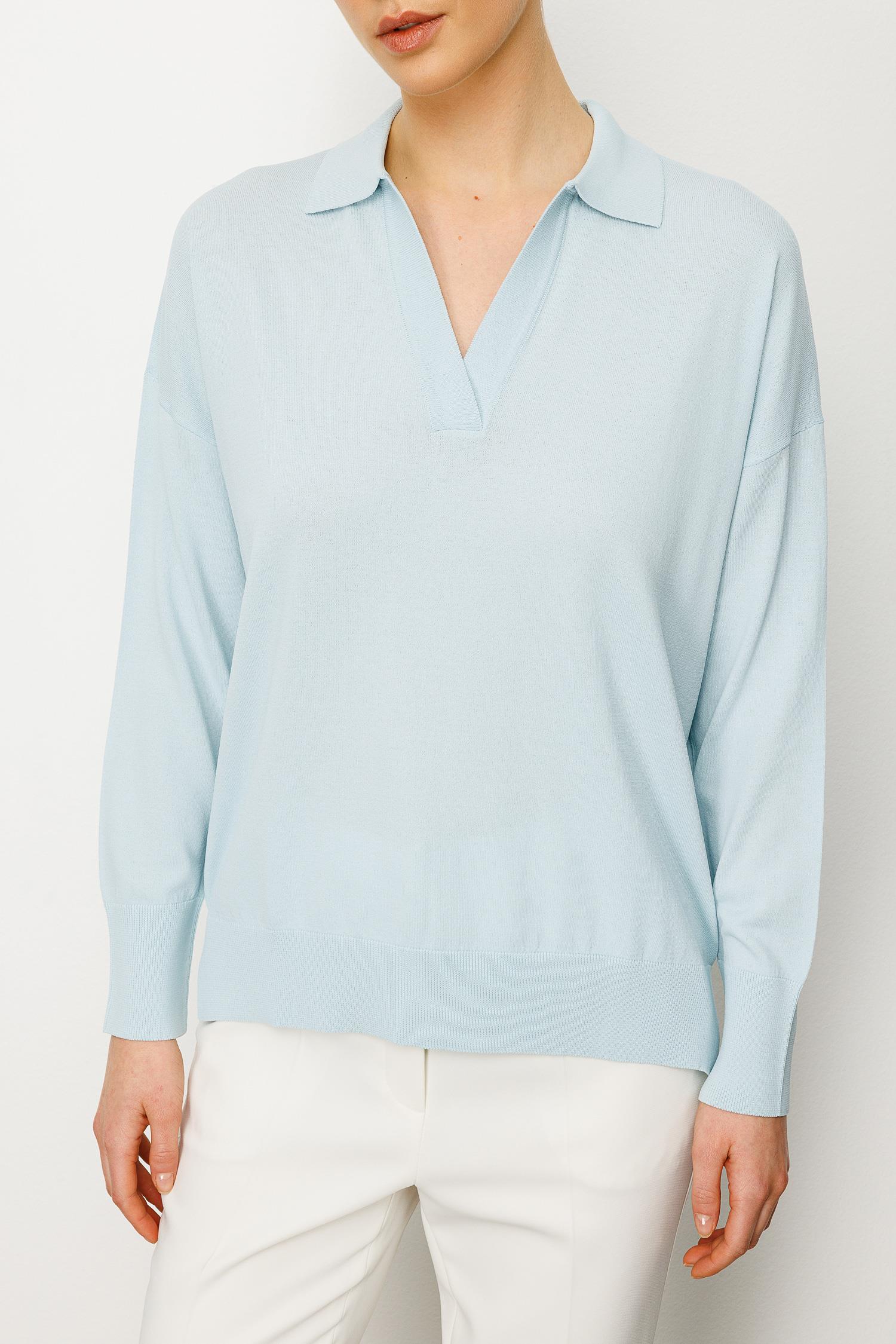 Polo Yaka Yırtmaçlı Triko