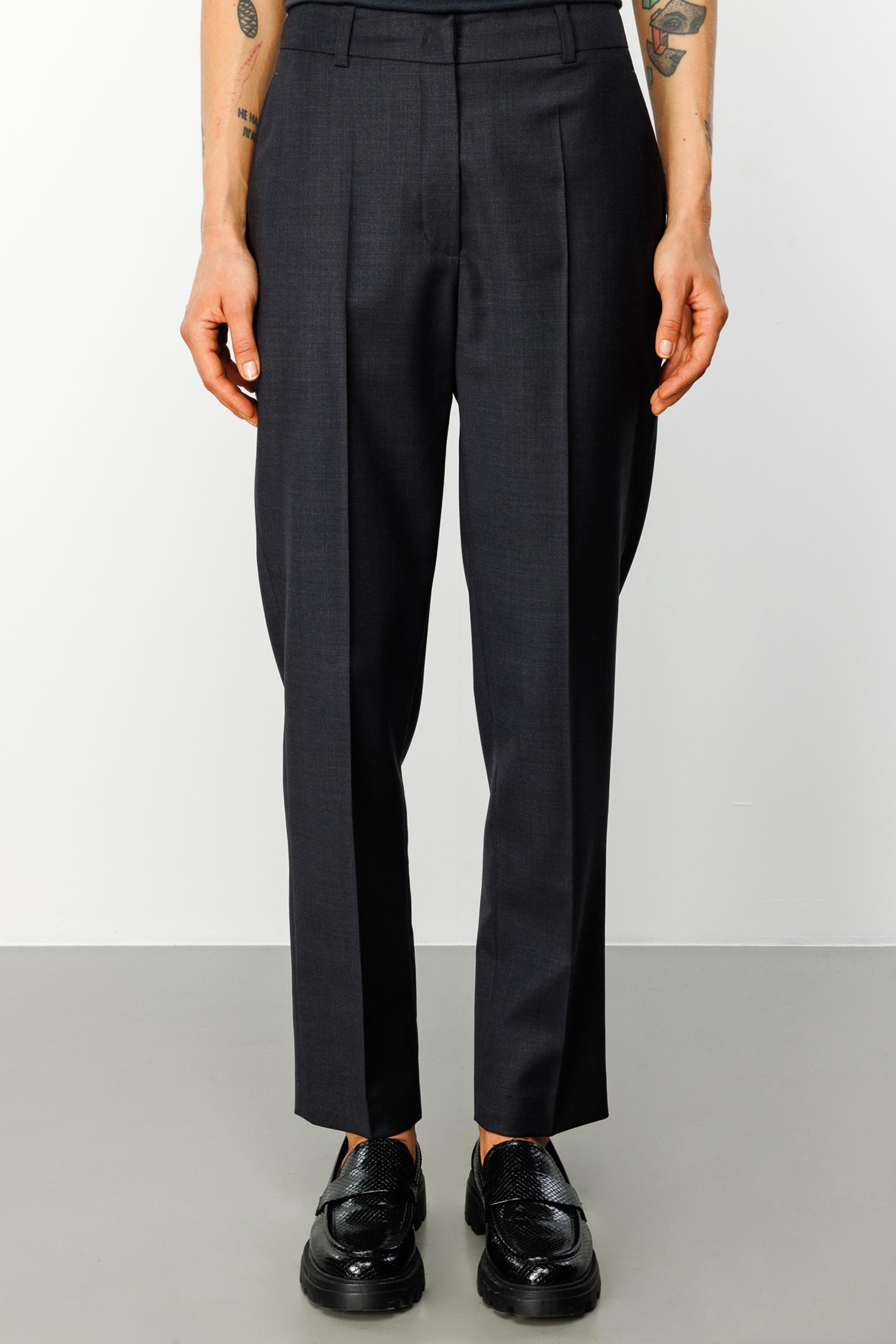 Slim Fit Cepli Yün Pantolon