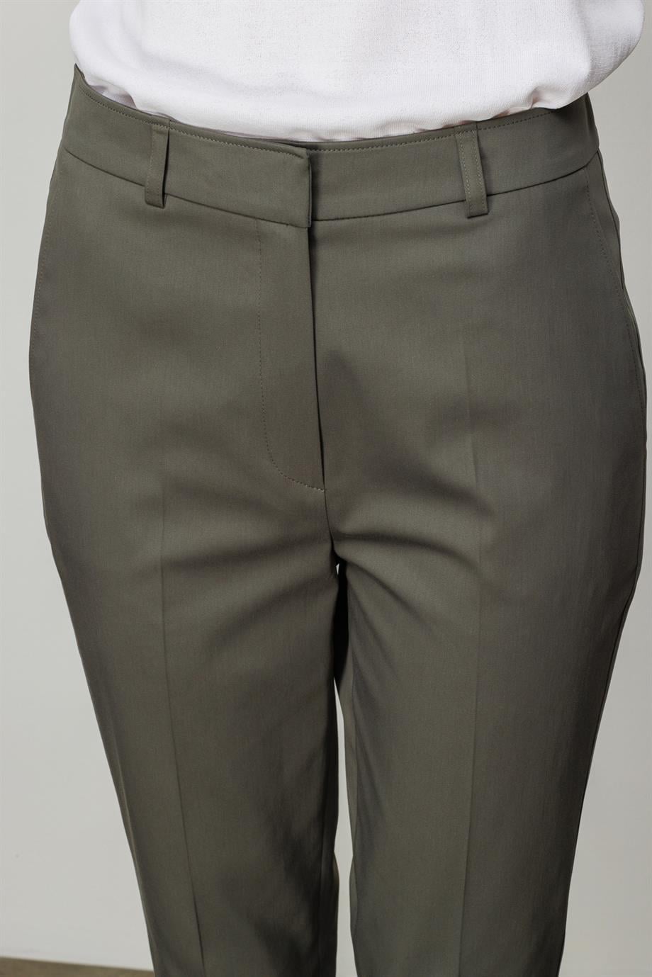 Yüksek Bel Slim Paça Pantolon