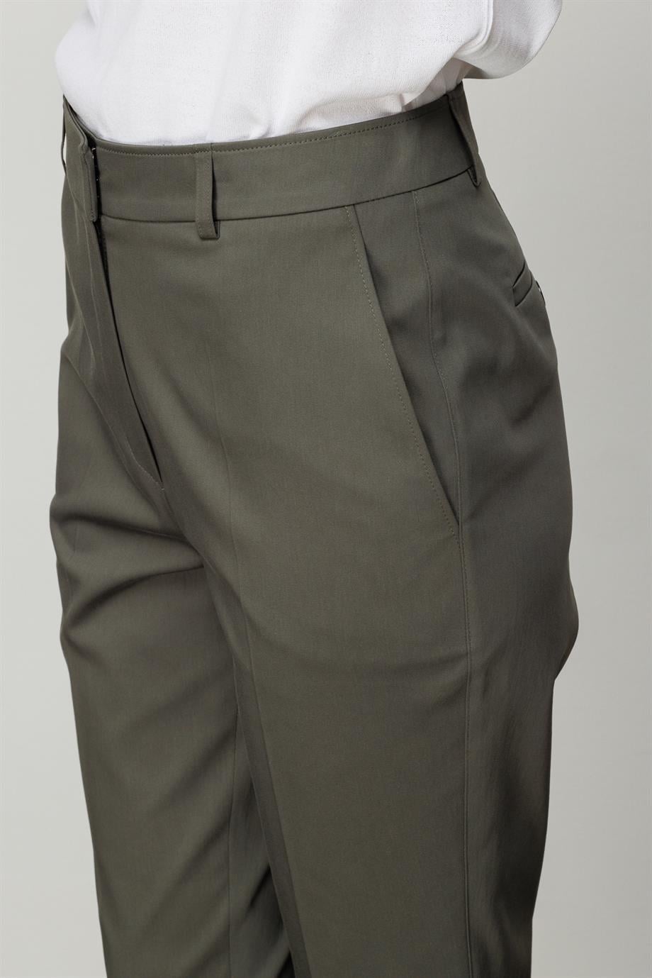 Yüksek Bel Slim Paça Pantolon