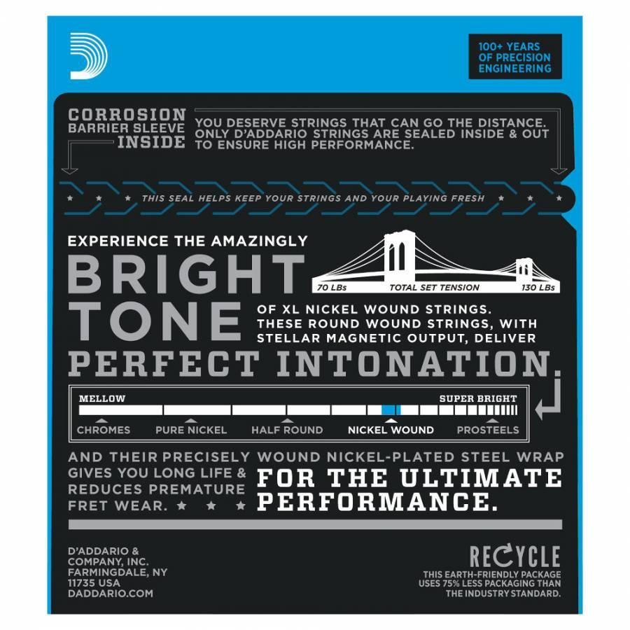 (5 Lİ SET) ELEKTRO GİTAR TEL SETİ, XL, 11-49,