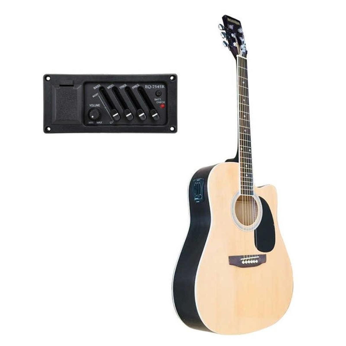 Almira F650N-C Naturel Elektro Akustik Gitar