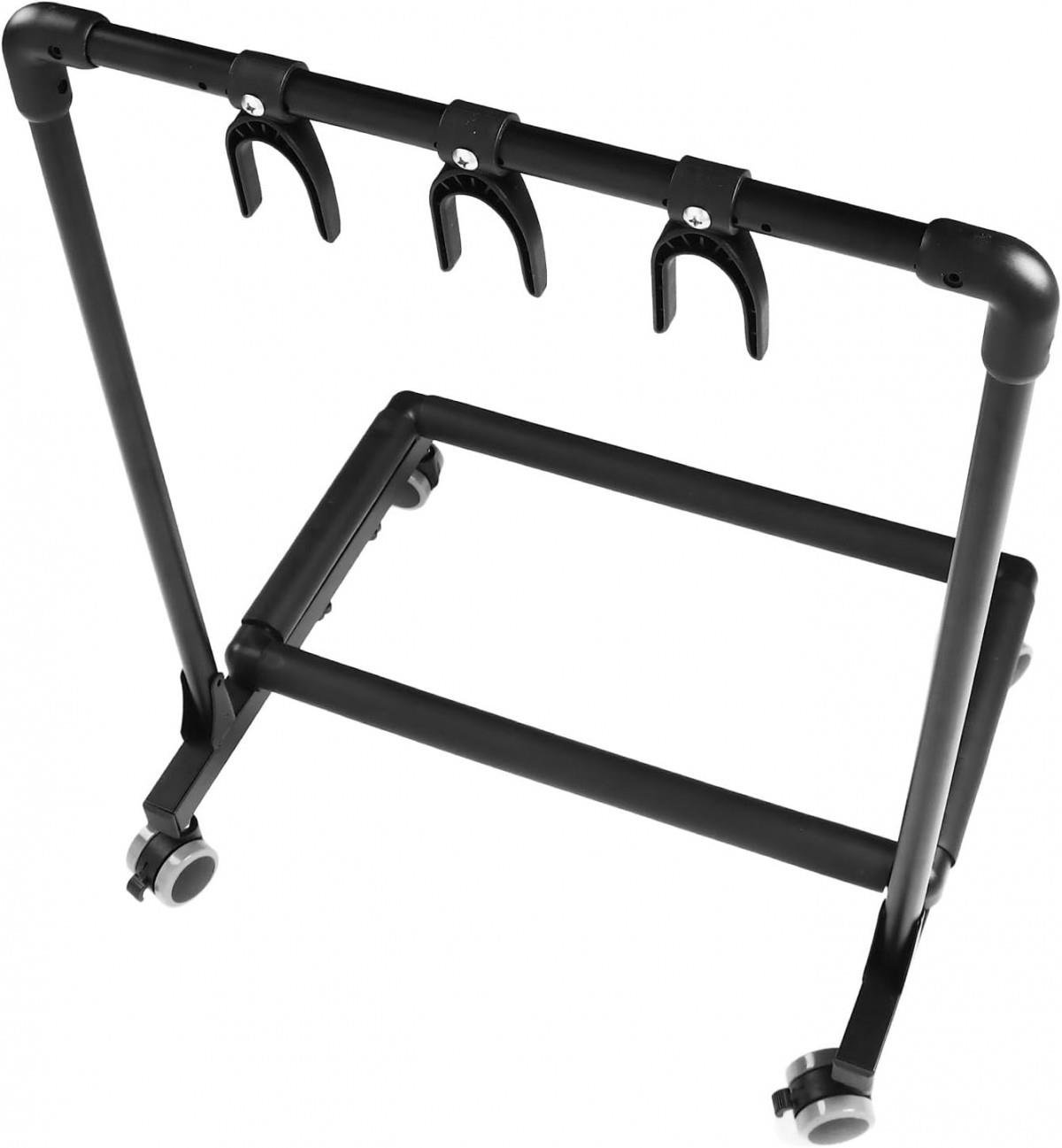 Artstand Tekerlekli Yatay Üçlü Gitar Standı