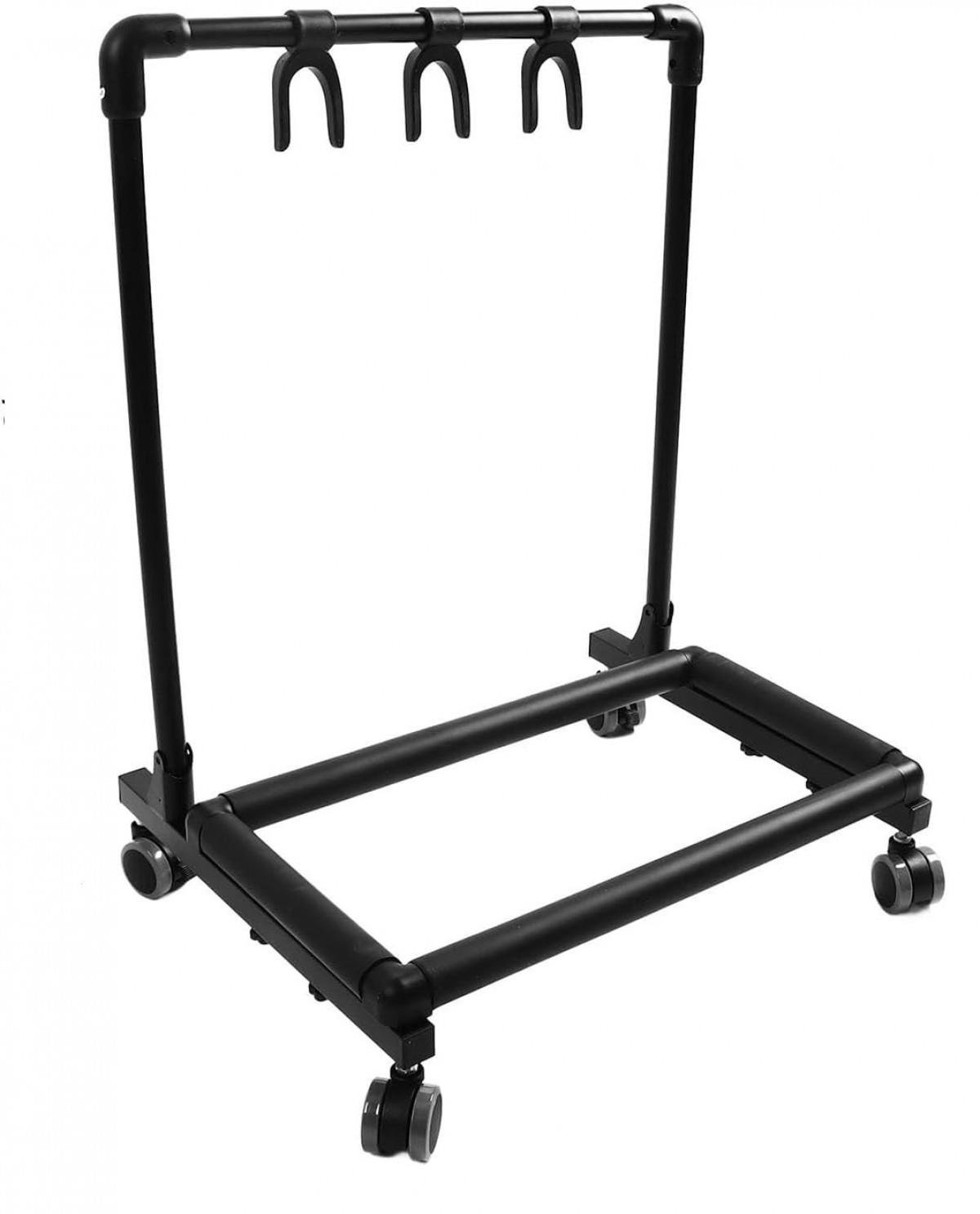 Artstand Tekerlekli Yatay Üçlü Gitar Standı