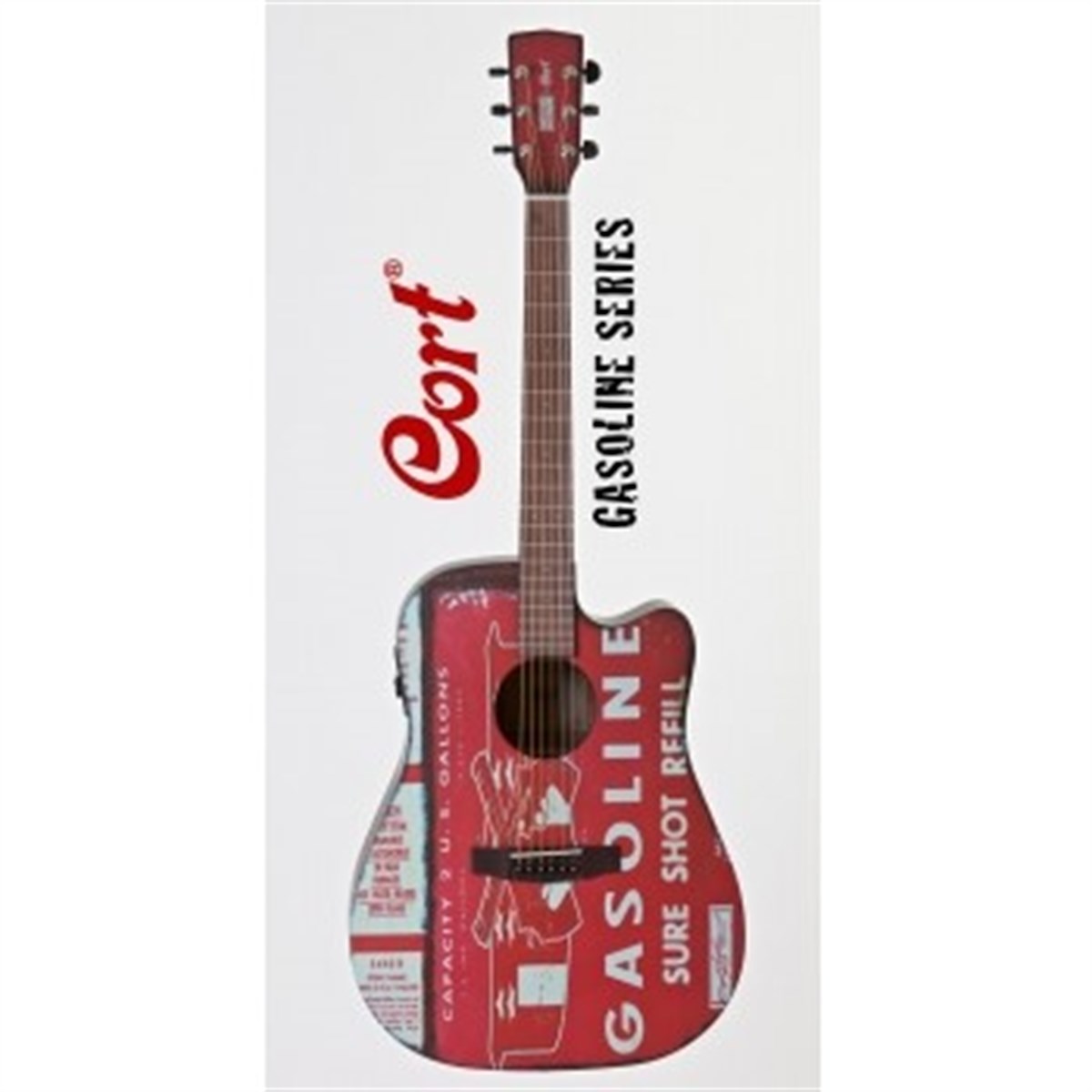 CORT GASOLINE2BKS ELEKTRO AKUSTİK GİTAR