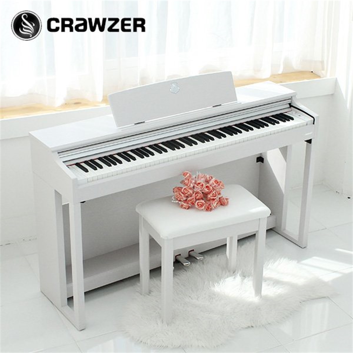CRAWZER CX-M30S DİJİTAL PİYANO (Beyaz)
