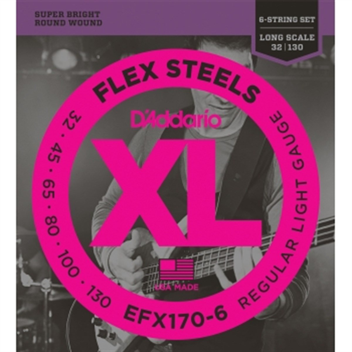 DADDARIO EFX170-6 BAS GİTAR TEL SETİ 32-130
