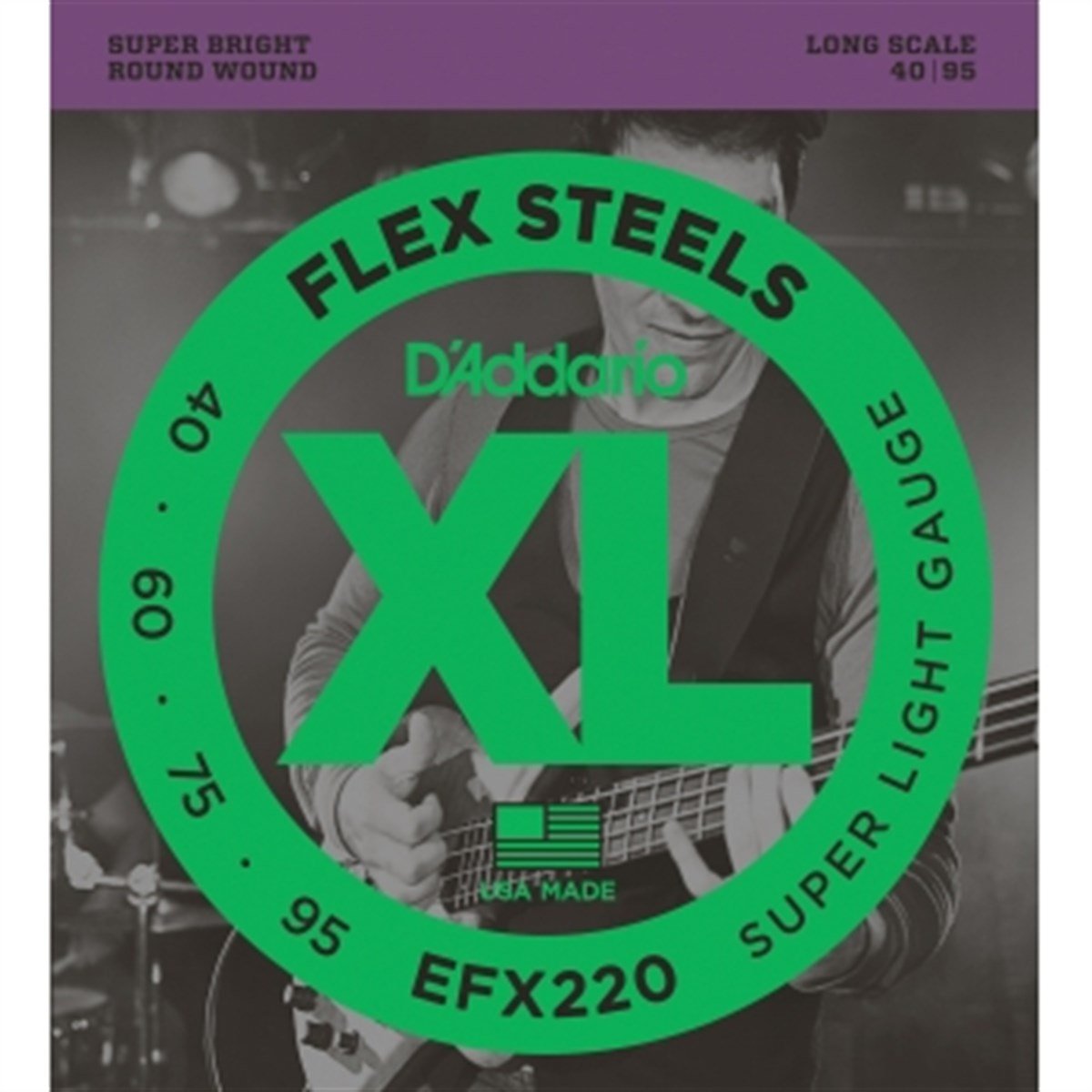 DADDARIO EFX220 BAS GİTAR TEL SETİ 40-95