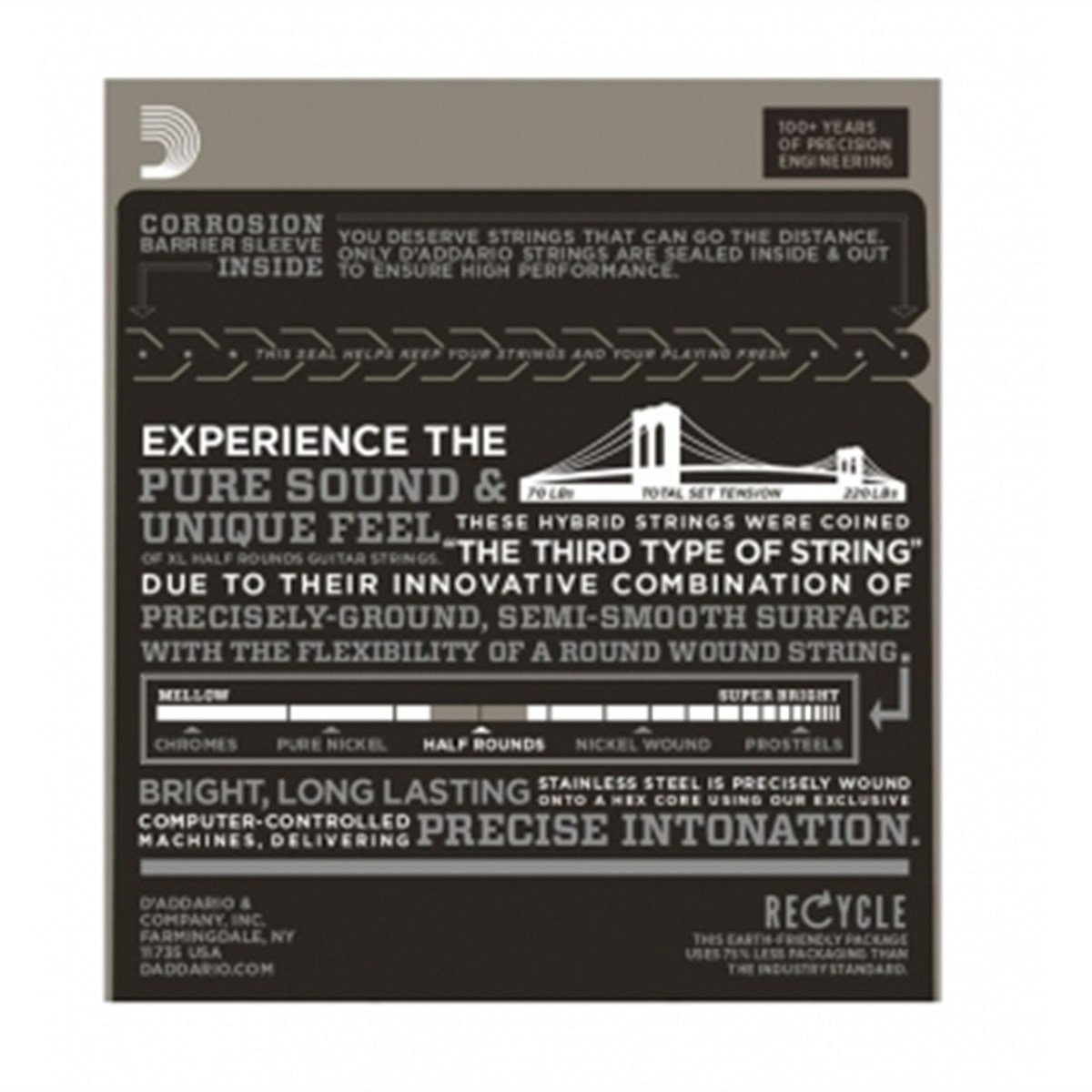 DADDARIO EHR350 ELEKTRO TEL SET 12-52