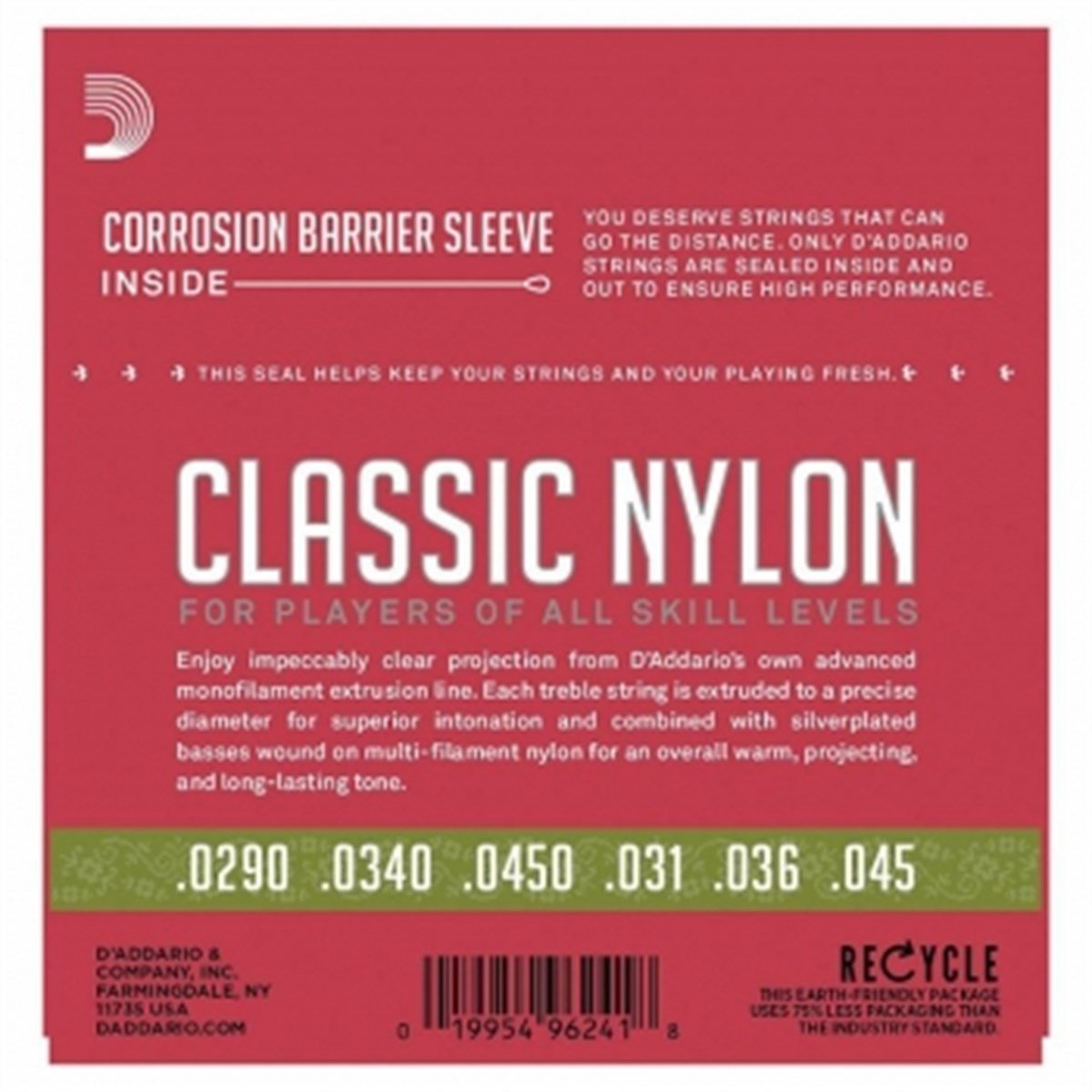 DADDARIO EJ27N 1/2 KLASİK GİTAR TEL SETİ (1/2)