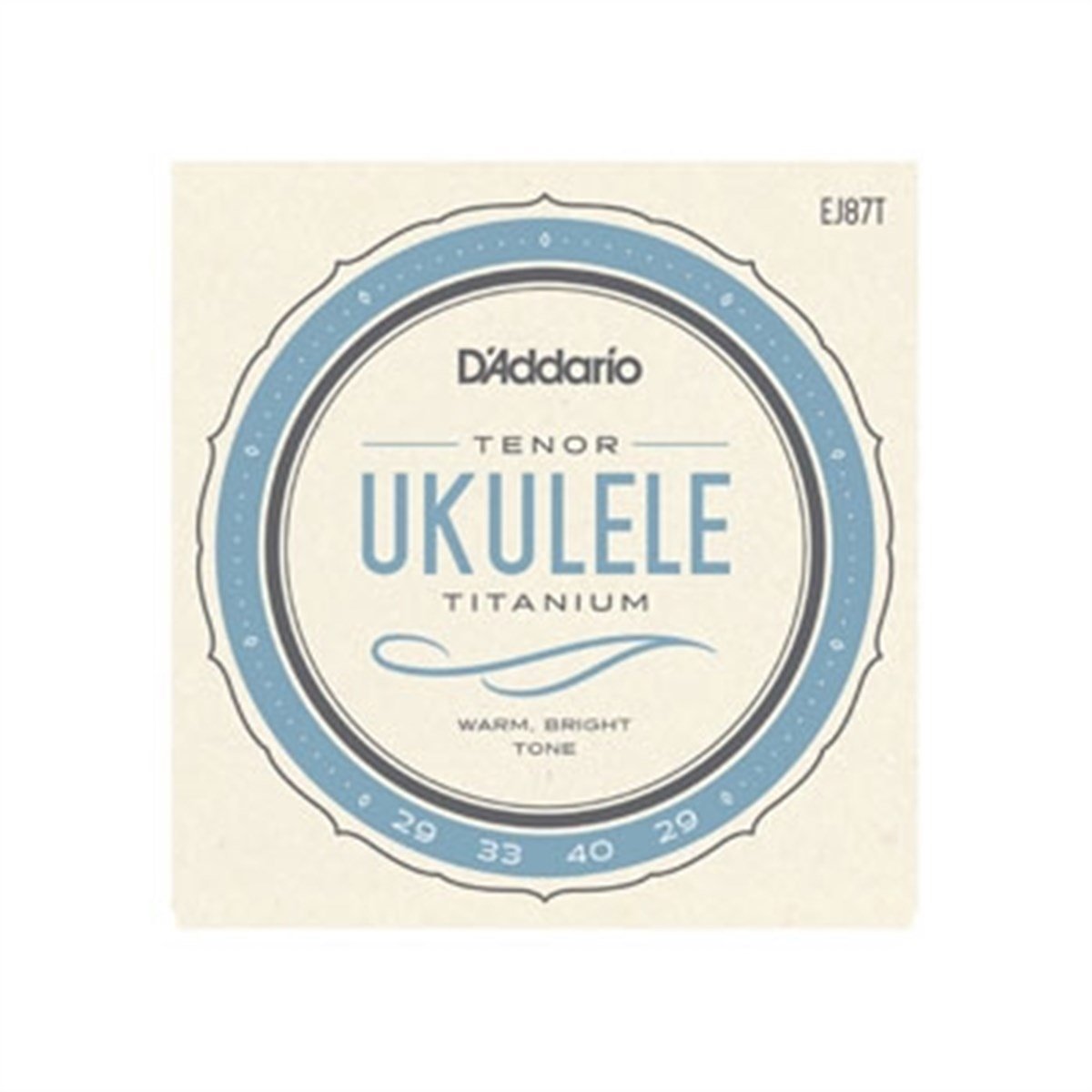 DADDARIO EJ87T TENOR UKULELE TEL SETİ, TITANIUM, WARM BRIGHT