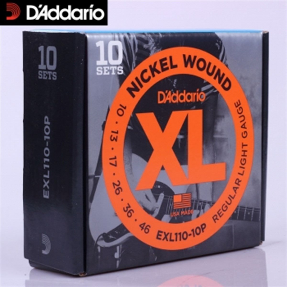 DADDARIO EXL110-10P (10 SET) ELEKTRO GİTAR TEL SETİ, XL, 10-46