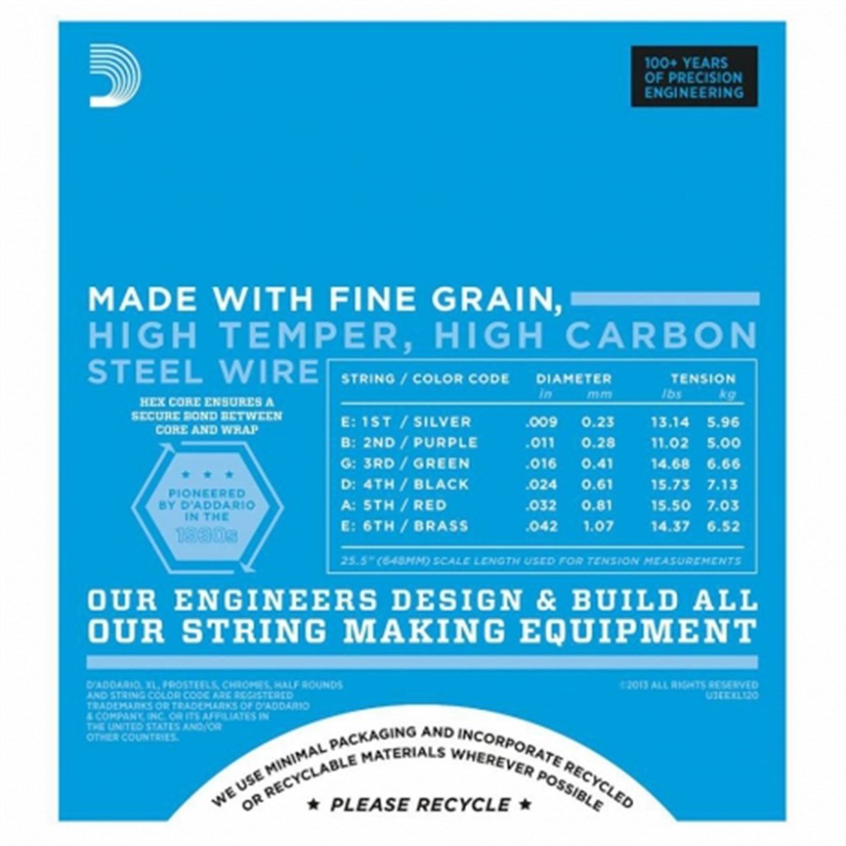 DADDARIO EXL120 Super Light Elektro Gitar Teli (9-42)