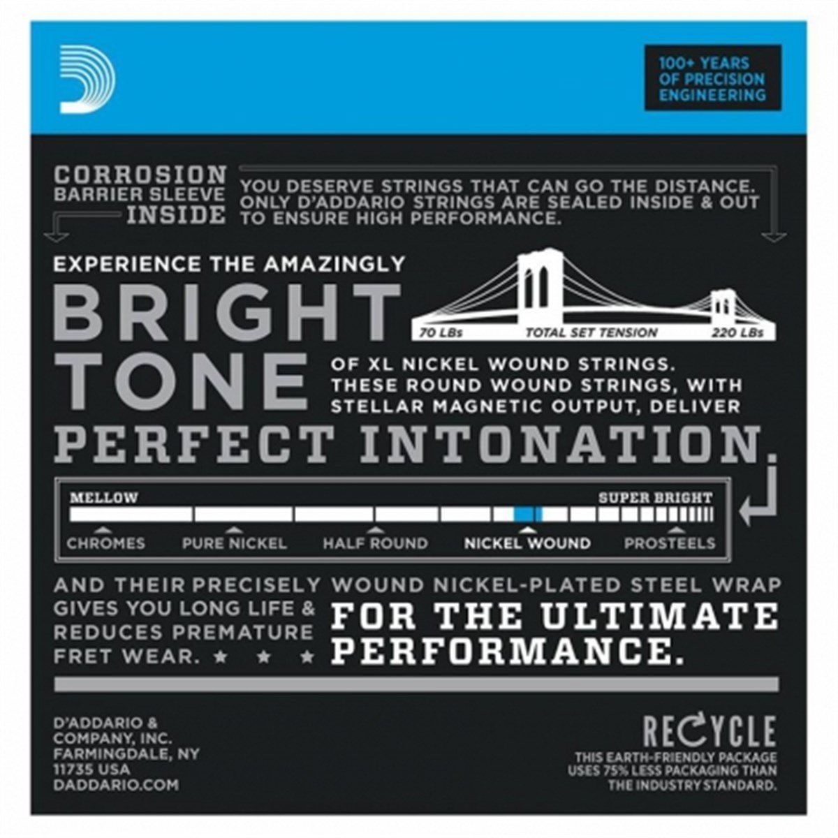 DADDARIO EXL120 Super Light Elektro Gitar Teli (9-42)