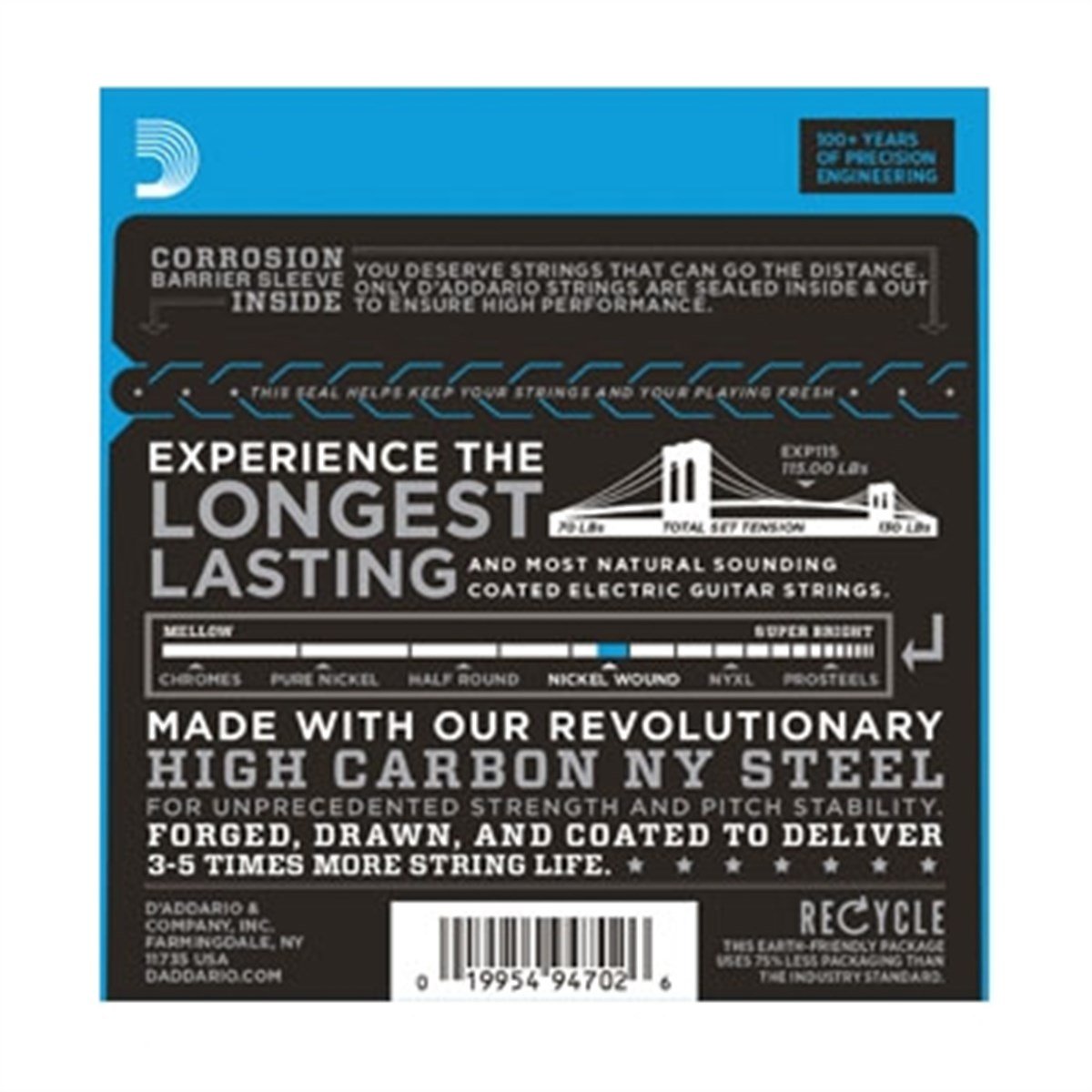 DADDARIO EXP115 ELEKTRO GİTAR TEL SETİ, 11-49