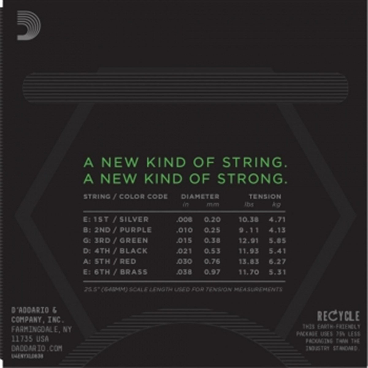 DADDARIO NYXL0838 ELEKTRO GİTAR TEL SETİ 8-38