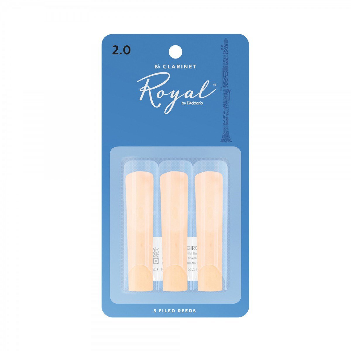 D'Addario Woodwinds Royal RCB0320 Sib Klarnet Kamışı (3 lü) No:2