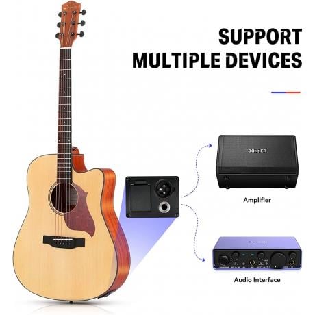 Donner DAG-1CE Elektro Akustik Gitar Paketi (Natural)