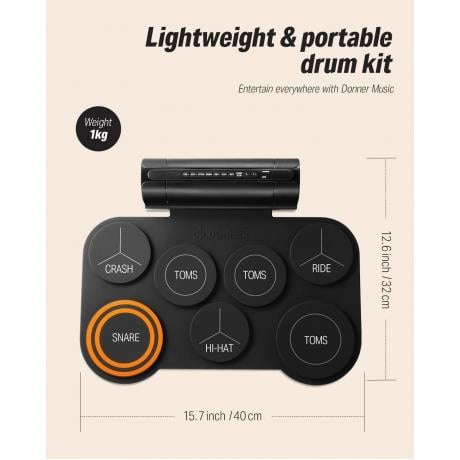 Donner DED-20 7 Padli Elektro Davul