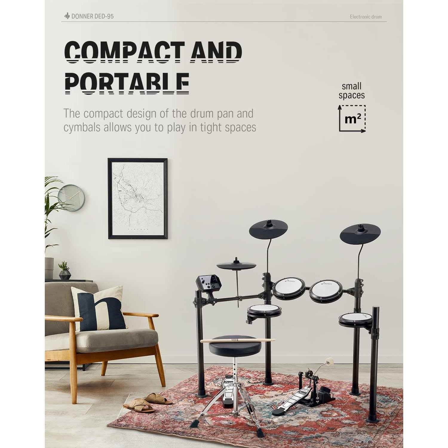 Donner DED-95 Elektro Davul