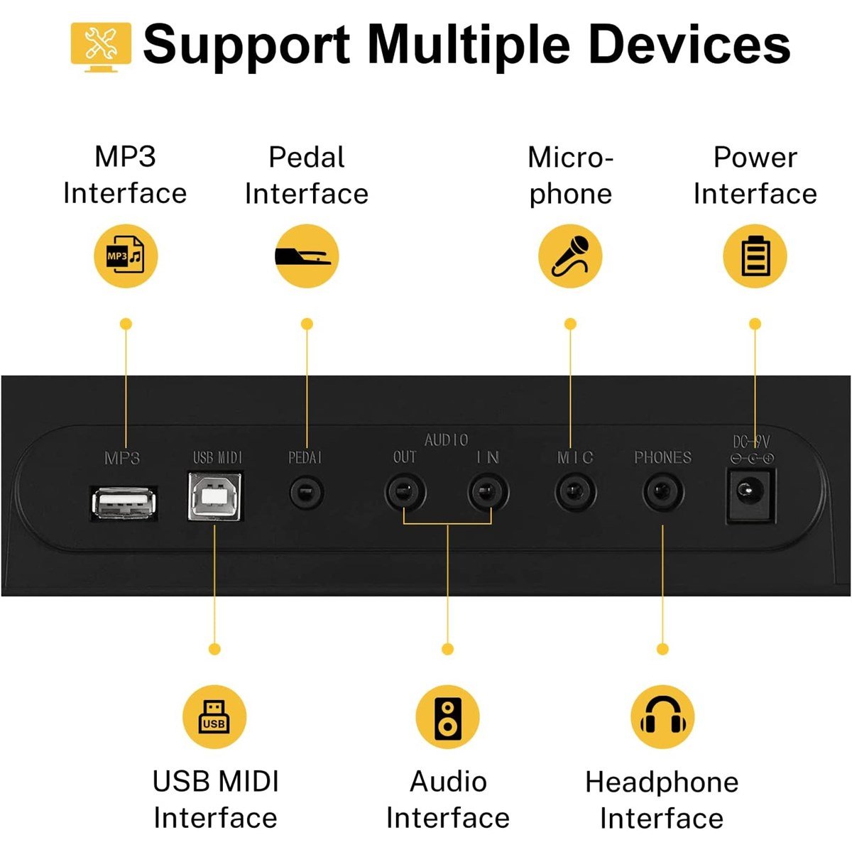 Donner DEK-610P 61 Tuşlu Org (Siyah)
