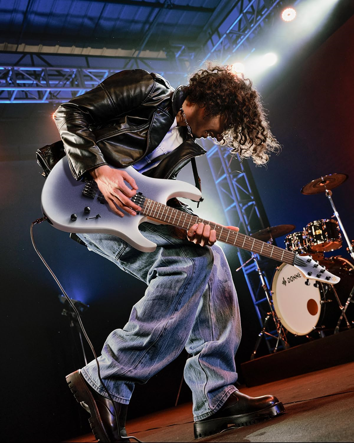 Donner DMT-101B Elektro Gitar (Purple Burst)