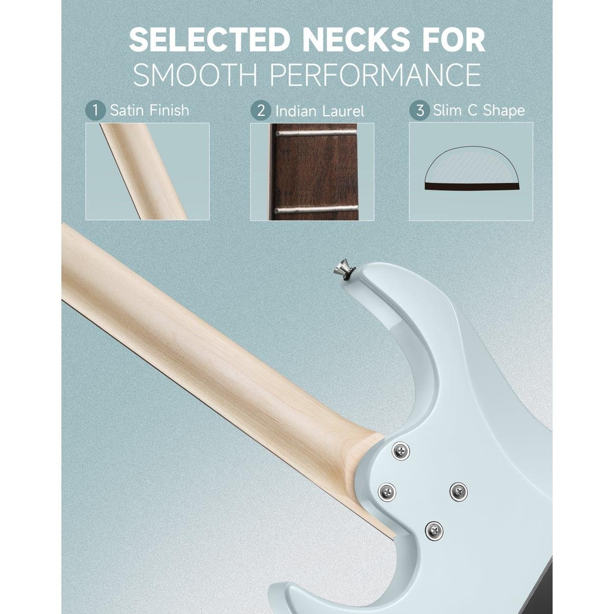 Donner DMT-66 Elektro Gitar (Gri)