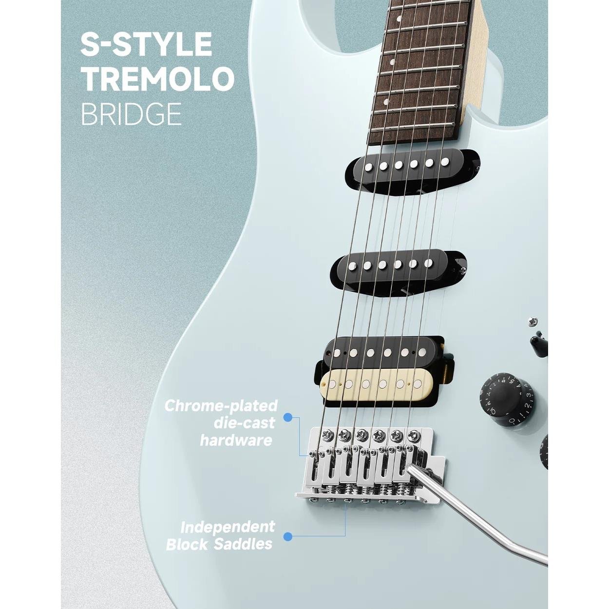 Donner DMT-66 Elektro Gitar (Gri)