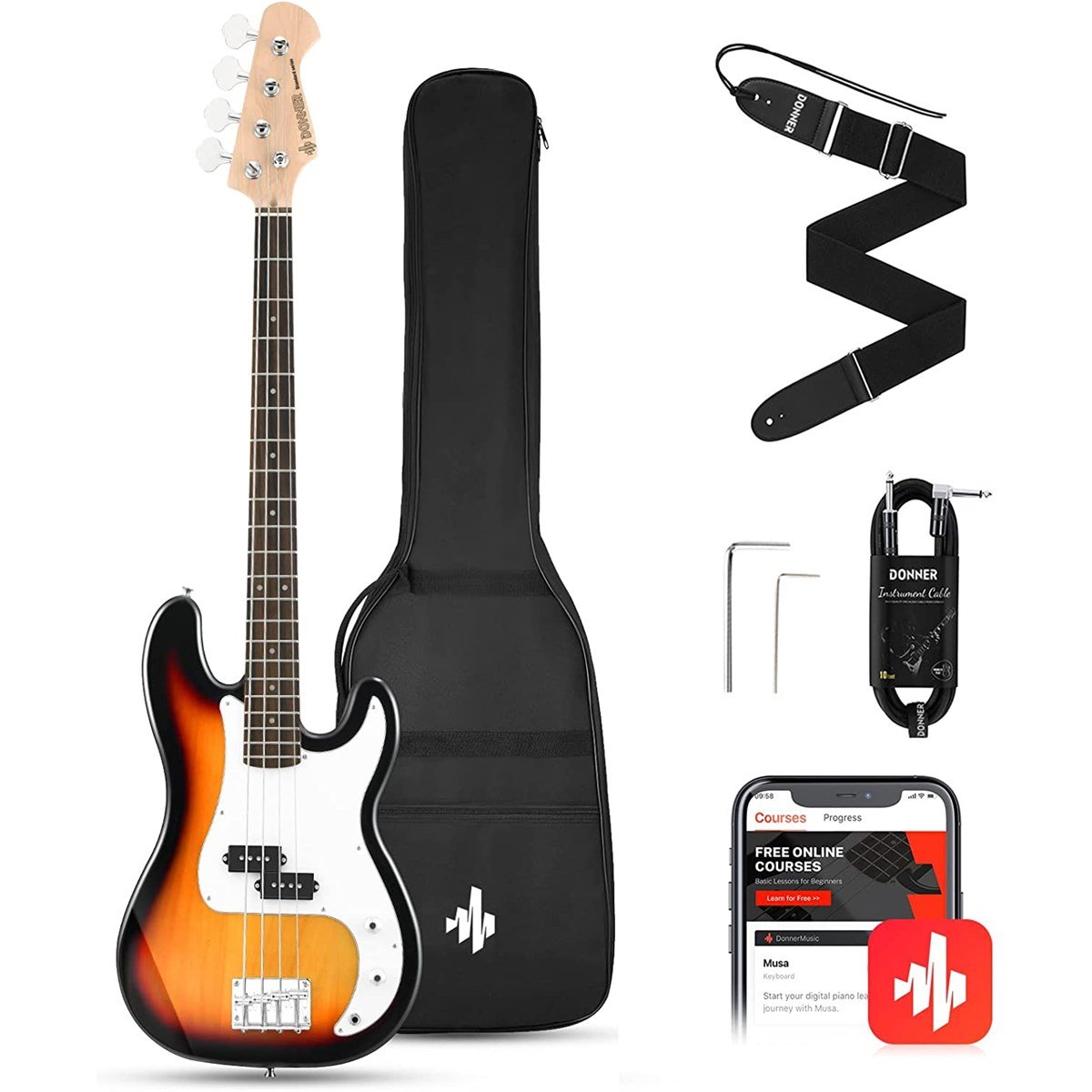 Donner Dpb-510S Bas Gitar Paketi