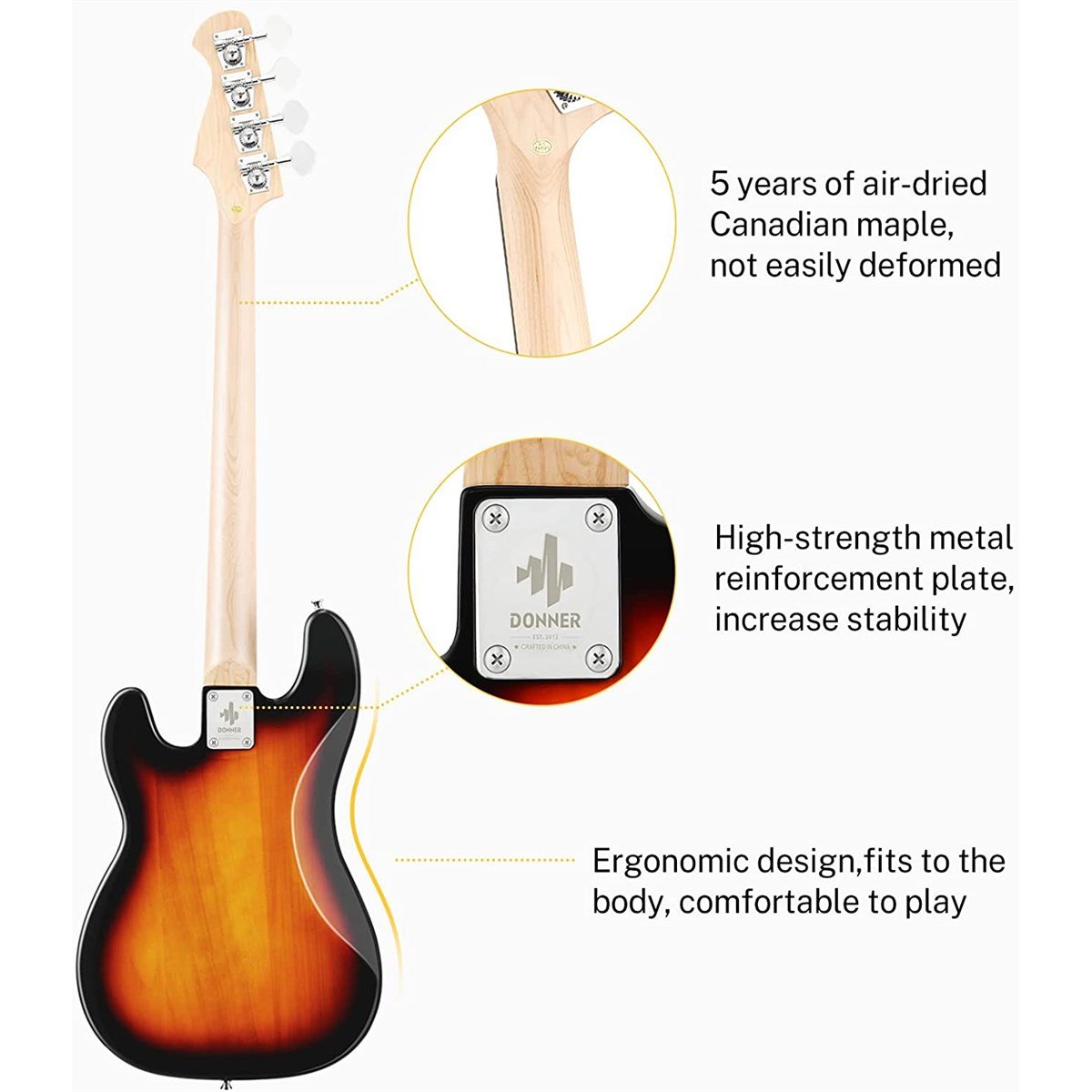 Donner Dpb-510S Bas Gitar Paketi