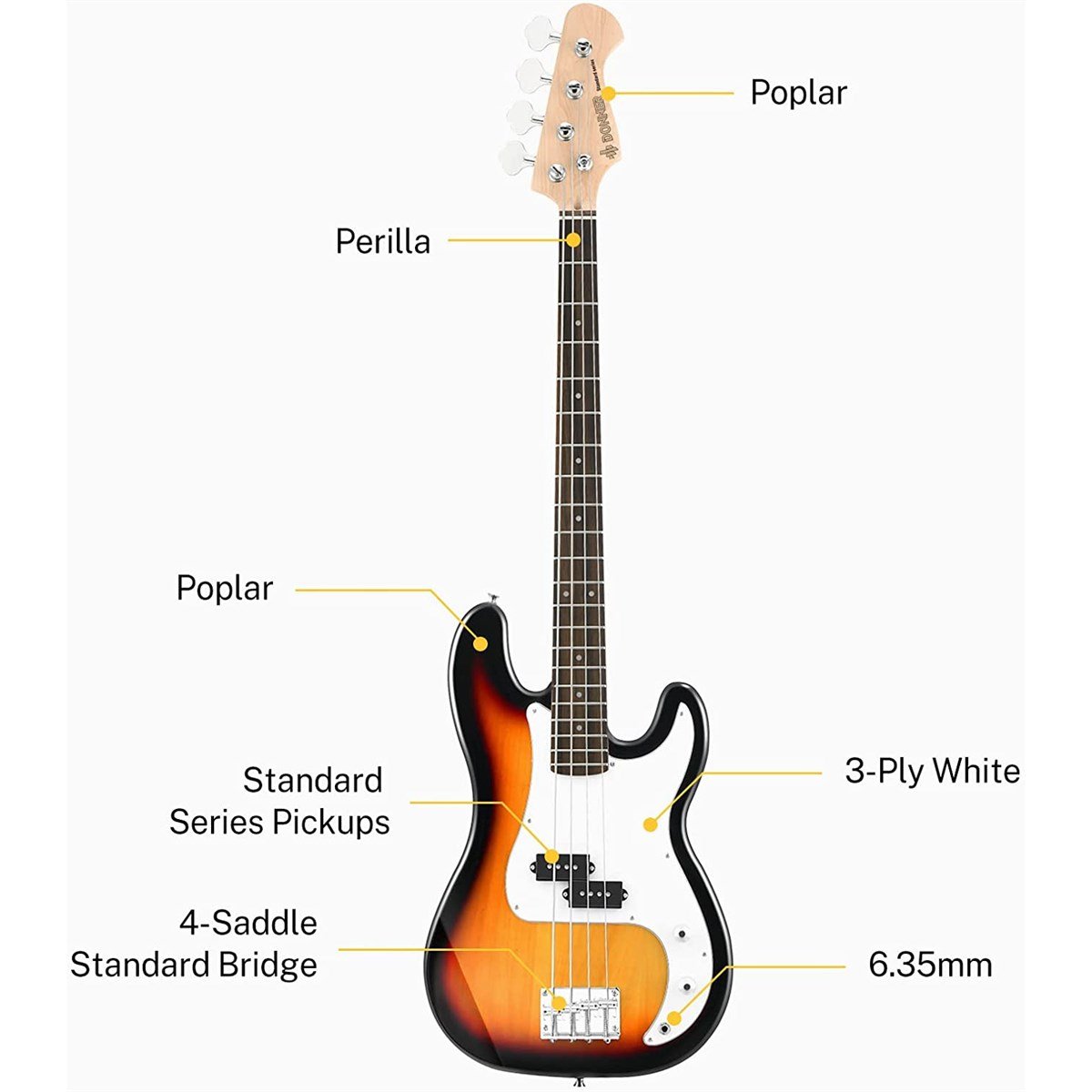 Donner Dpb-510S Bas Gitar Paketi