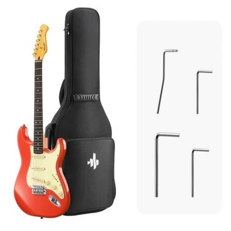 Donner DST-600 Elektro Gitar (Fiesta Red)