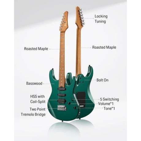 Donner DST-700 Elektro Gitar (Yeşil)