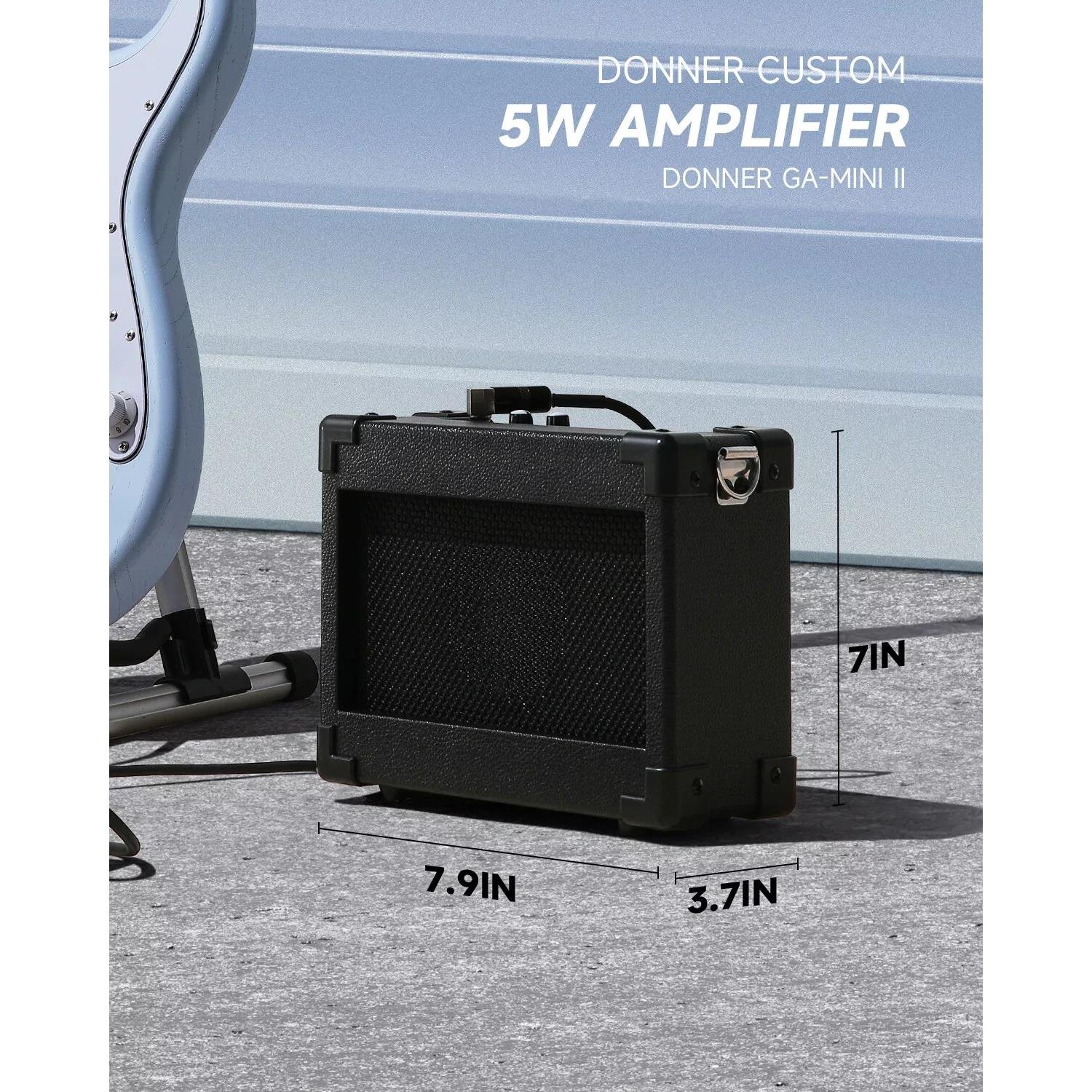 Donner DST-80 ST Elektro Gitar Seti (Sonic Blue)