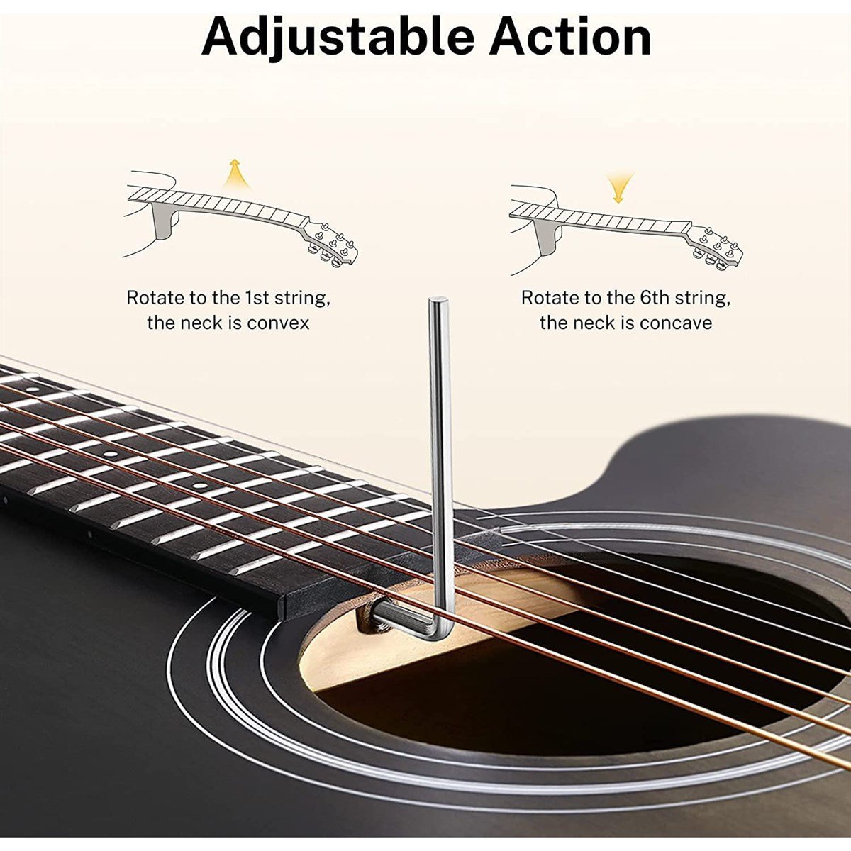 Donner EC2077 Mini Jumbo Cutaway Akustik Gitar Paketi