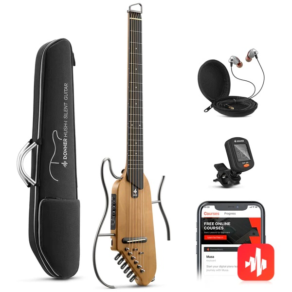 Donner HUSH-I Silent Gitar (Akçaağaç)