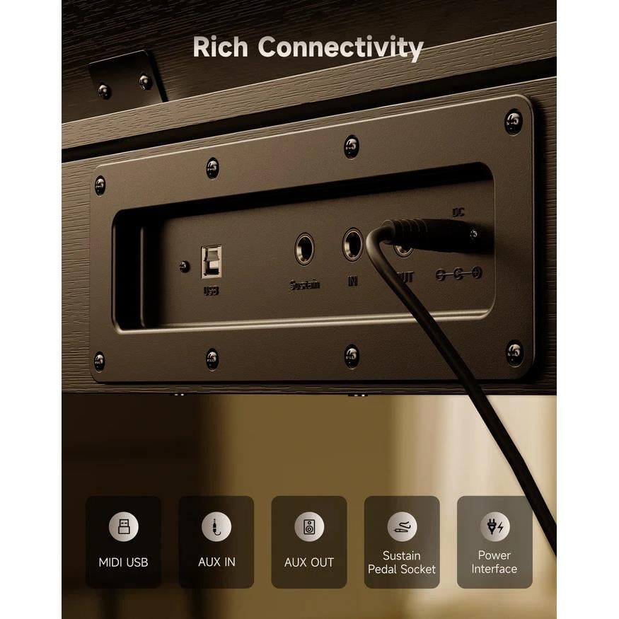 Donner Oura S100 Dijital Piyano (Black Oak Grain)