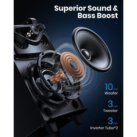 Donner Pa System Woofer Moukey Karaoke Makinesi