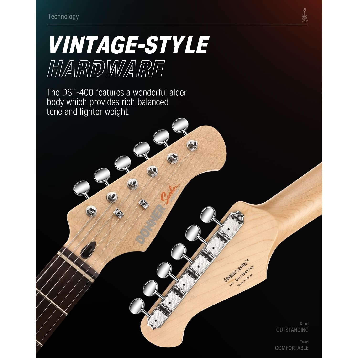 Donner Seeker Series DST-400 Elektro Gitar Seti (Yeşil)