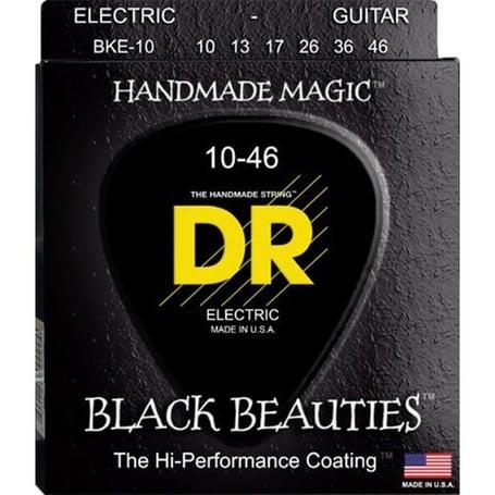 DR Black Beauties Elektro Gitar 0,10 Uzun Ömürlü Siyah Takım Tel (El yapımı)
