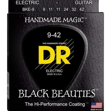 DR Black Beauties Elektro Gitar 0,9 Uzun Ömürlü Siyah Takım Tel (El yapımı)