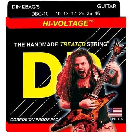 DR Dimebag Hi Voltage Uzun Ömürlü Elektro Gitar 0,10 Takım Tel (El yapımı)