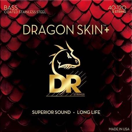 DR Dragon Skin+ Uzun Ömürlü Bas Gitar 0,40-120 Takım 5 Tel